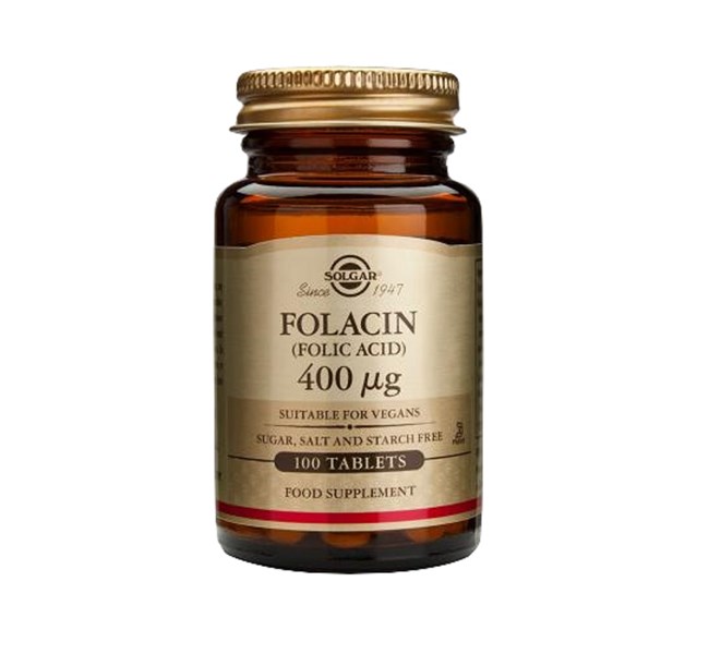 Solgar Folic Acid 400mcg 100 Tablets